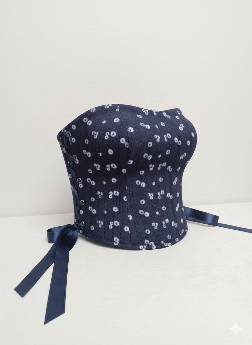 تاپ مجلسی دخترانه دکلته سورمهای با کاپ و فنر دوزی، مناسب مهمانی و تولد