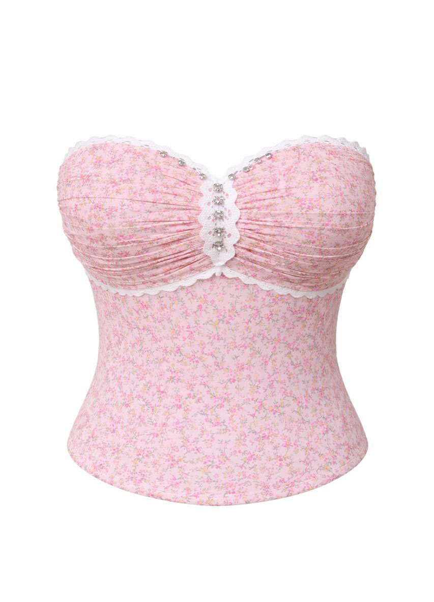 تاپ مجلسی دخترانه کاپدار کرپ حریر صورتی